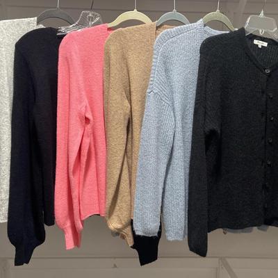 J. Crew Acrylic Cardigans (4) Size Small & (2) Madewell Cardigans Size XS