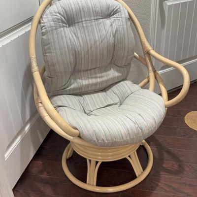 Bent Wood Chair with Cushion 