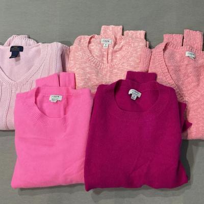 Pink Sweaters - J Crew & Brooks Brothers 