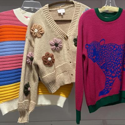 Unique Sweaters - Sizes Small & Medium 