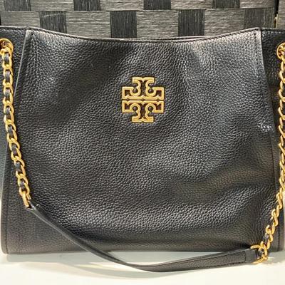 Tory Burch Black Slouchy Tote 