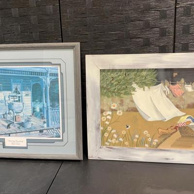 Laundry Room Print and Painted Glass Art 