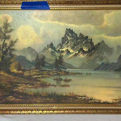 Misty Mountain Painting 