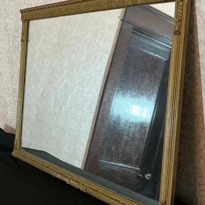 Vintage Gold Ornate Wall Mirror