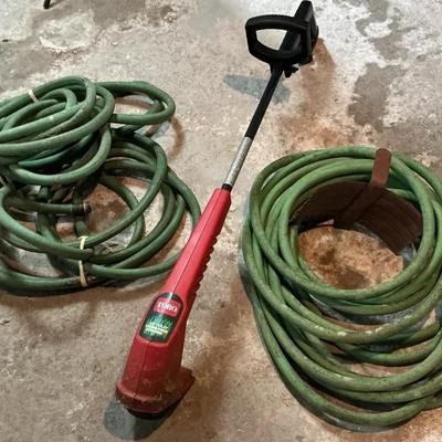 Garden Hoses And Weed Trimmer