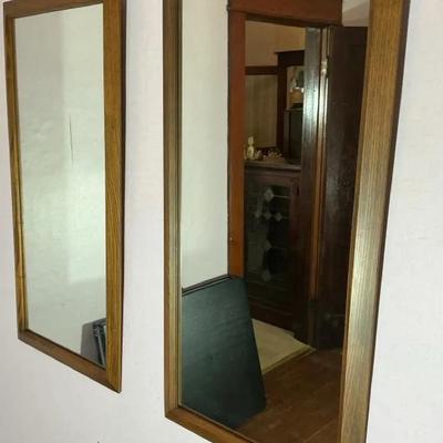 Matching Wooden Mirrors 