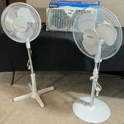 2 Oscillating And 1 Window Fan