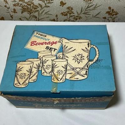 Vintage Crystal Glass Set