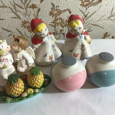 Assorted Vintage Ceramic Salt and Pepper Shaker Collection