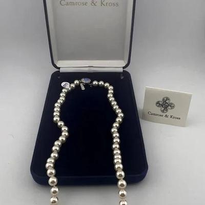 Camrose & Kross Jackie Kennedy Faux Pearl Necklace 