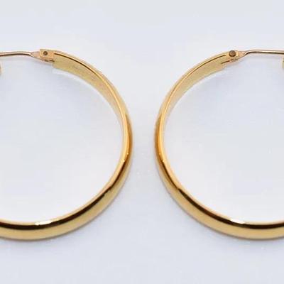 Monet - Vintage Closed Hoop Earrings