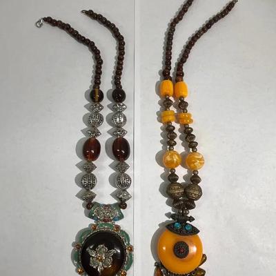 2 Tibetan Style Necklaces