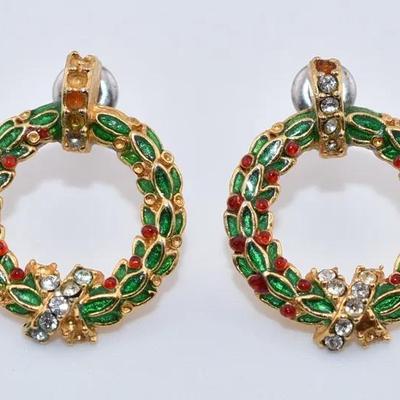 Metropolitan Museum of Art - Vintage Holiday Wreath Earrings