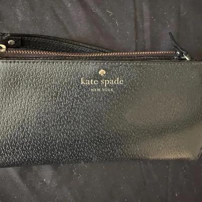 Lot 241: Kate Spade Zip Around Black Wristlet/wallet