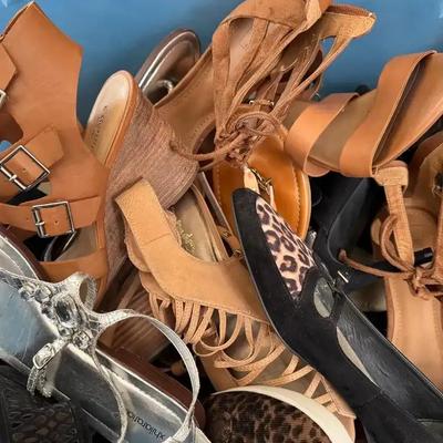 Lot 107:  Tote Of Women’s Shoes… Size 10
