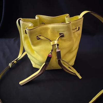 Lot 216: Kate Spade Pebble Leather Crossbody Lemon Yellow