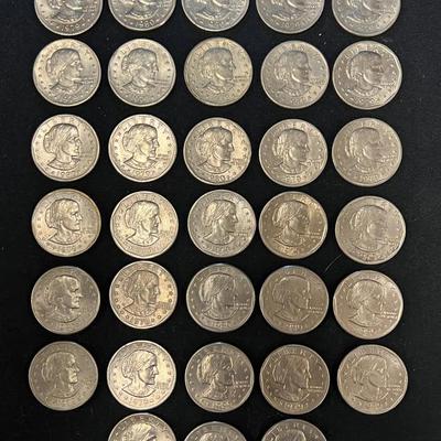 Lot 339: Modern U.S. Dollar Coin Lot – Susan B. Anthony & Presidential $1 Coins (1979–2010s)