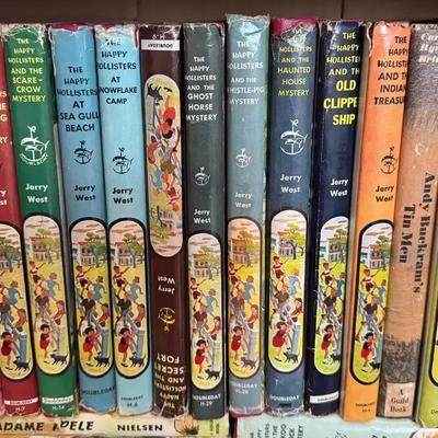 Lot 100:  Vintage “The Happy Hollisters” Children’s Mystery Book Lot by Jerry West (Mixed Editions)