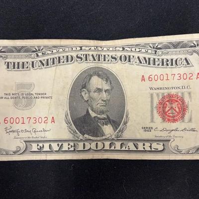Lot 301: 5 Dollar Red Note - 1963