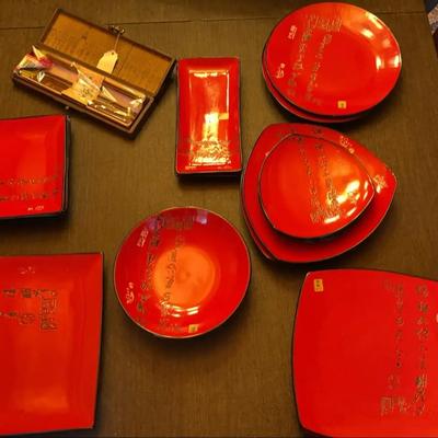 Vibrant Red Dishes 