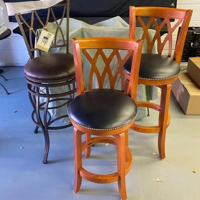 Set Of Three Barstools 