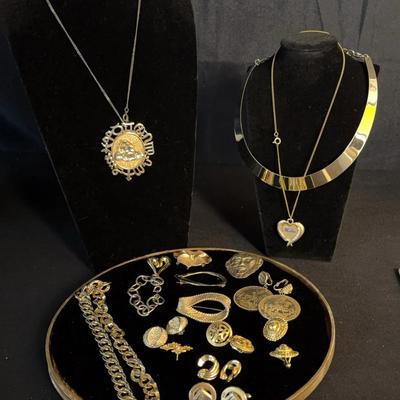 Golden Costume Jewelry