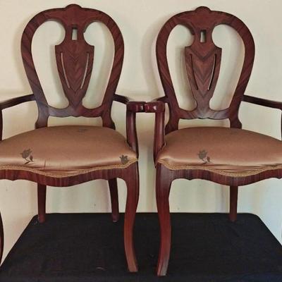 Mahogany Queen Anne Chairs  by Fine Furniture Design in High Point 