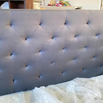 Grey Tufted headboard 