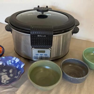 6 Quart Crockpot With Homemade Bowls 