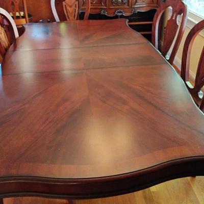 Mahogany Traditional Dining Table by Fine Furniture Design in High Point - chairs not included