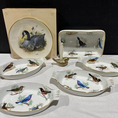 Fire Proof Porcelain “Le Faune” Bakeware, Brass Bird Candleholder + More