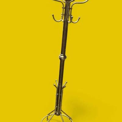 Vintage Brass Coat Stand 