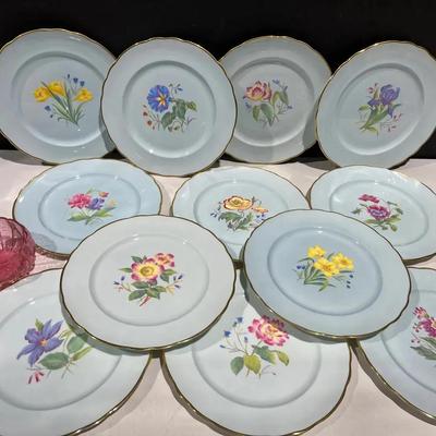 Crescent George Jones & Sons 12 Plate Set