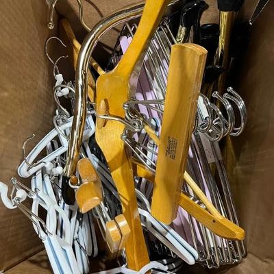 Setwell Wooden Hangers, Venetian Collection Trouser Hangers, Gold-Plated Clothes Hangers + 