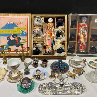 Fuyiko Japanese Dolls With Wigs + Miniature Mystery Lot