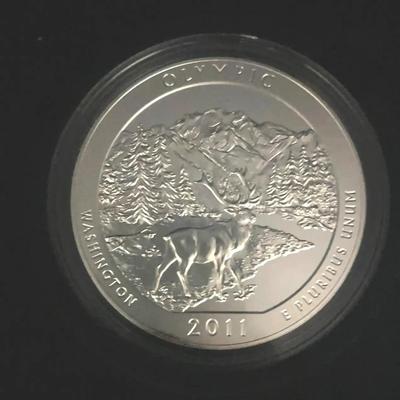 America, The Beautiful 5 Ounce Silver Uncirculated Coin United States Mint