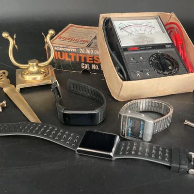 Men’s Watch, Multi Tester, Watch Stand, Letter Opener, Vintage Jacks