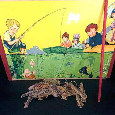 Vintage 20s And 30s Magnetic Fish Pond Game