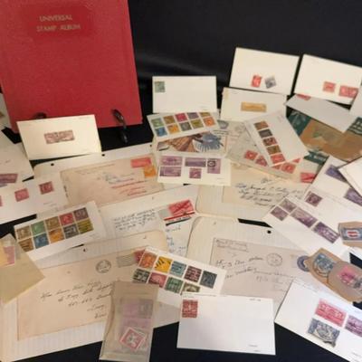 More Used Stamps From Around The World And Universal Stamp Album