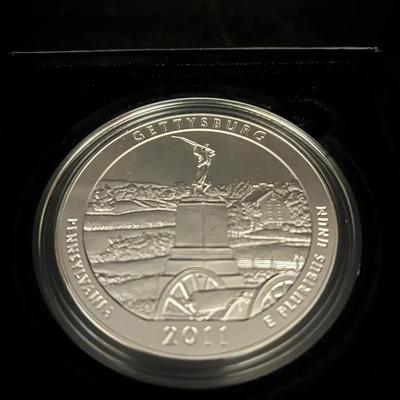 America, The Beautiful 5 Ounce Silver Uncirculated Coin United States Mint 