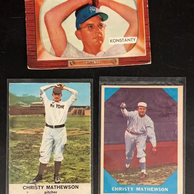 Vintage Baseball Cards Mathewson Konstancy 