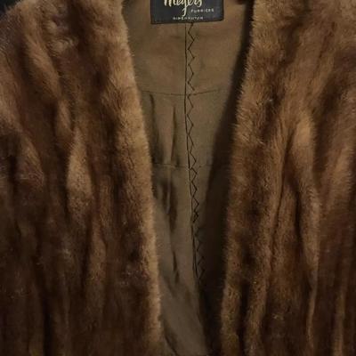 Vintage Mink Fur Stole With Pockets from Meyers Furriers