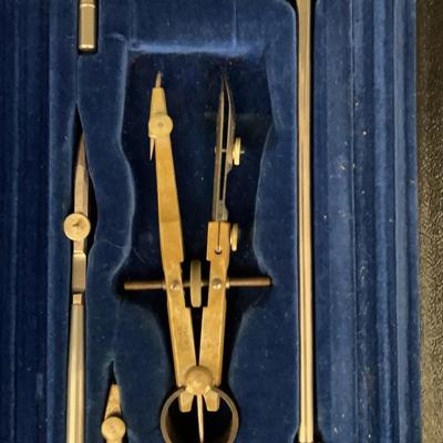 2 Vintage Drafting Tool Sets