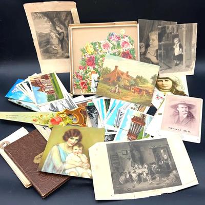 Vintage And Antique Postcards, Magazine Prints, Pawnee Bill