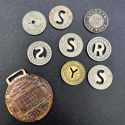 Antique and Vintage Coin Tokens and lodge key