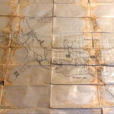 Map Of The Proposed Cayamanche Reservoir Dams And Part Of Canals
