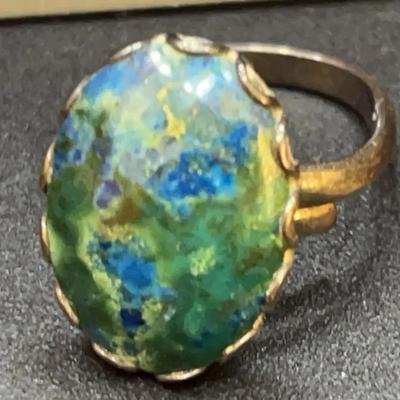 Sterling Silver Ring And Feather Pendant