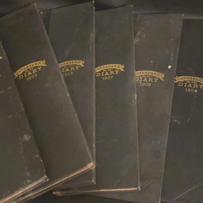 Collection of Standard Diaries From 1903 To 1910