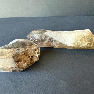 Two Incredible Pieces of Smoky Quartz Crystals 