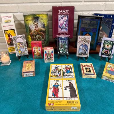 Collection of Rare & Vintage Tarot Cards/Sets. Highlighted by “Tarot Mirror of the Soul”
